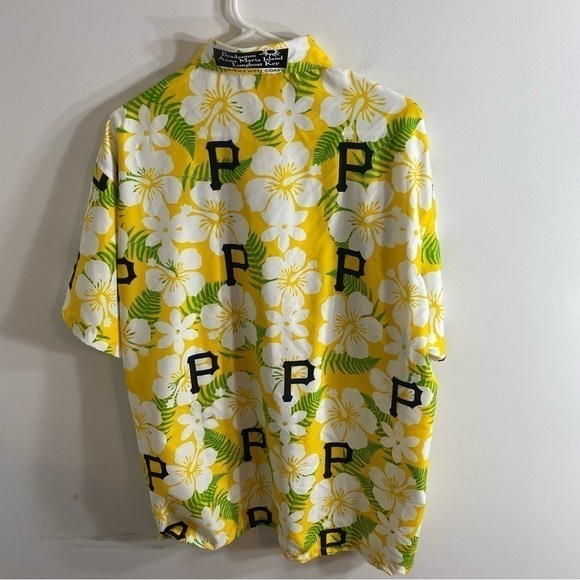 Pittsburgh Pirates Hawaiian Shirt XL Button Down Short Sleeve Floral Baseball - Picture 5 of 7